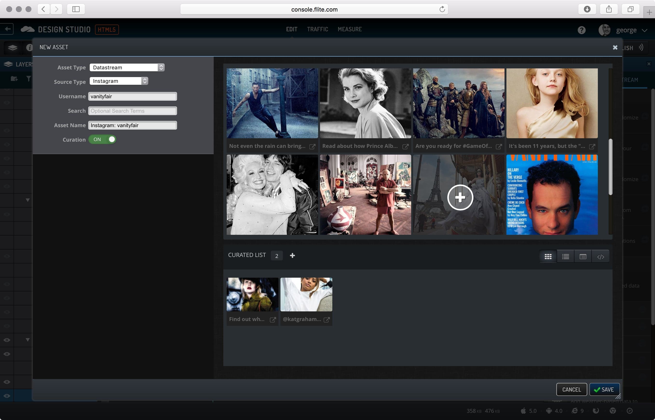Ad creation workflow and component library