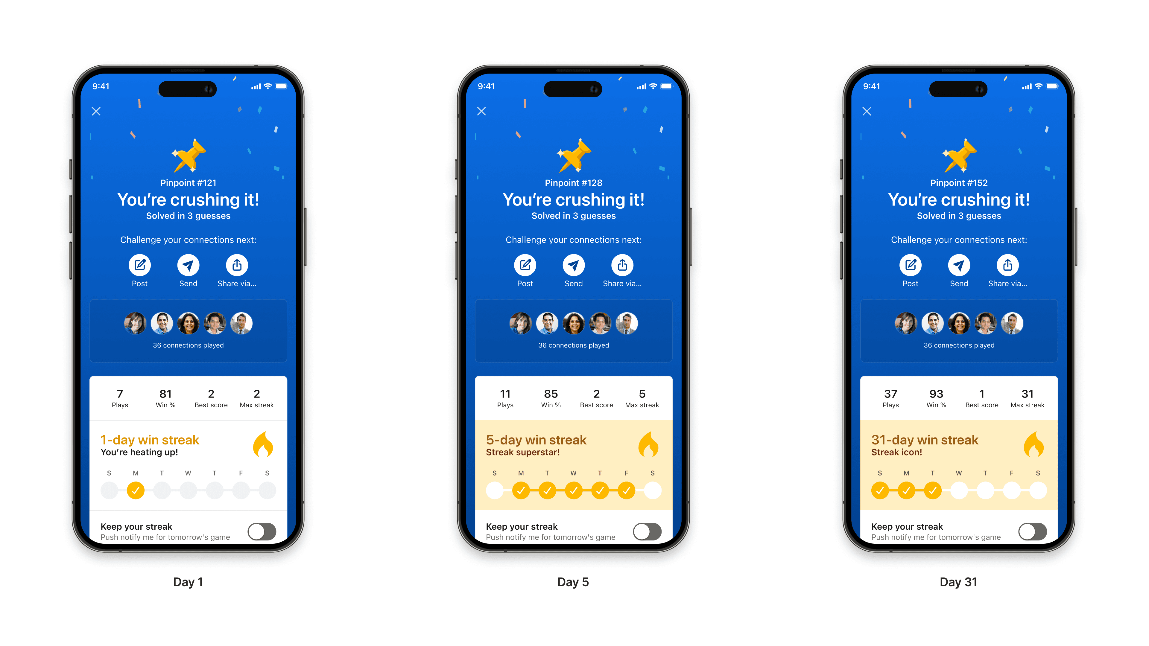 Game design details and UI