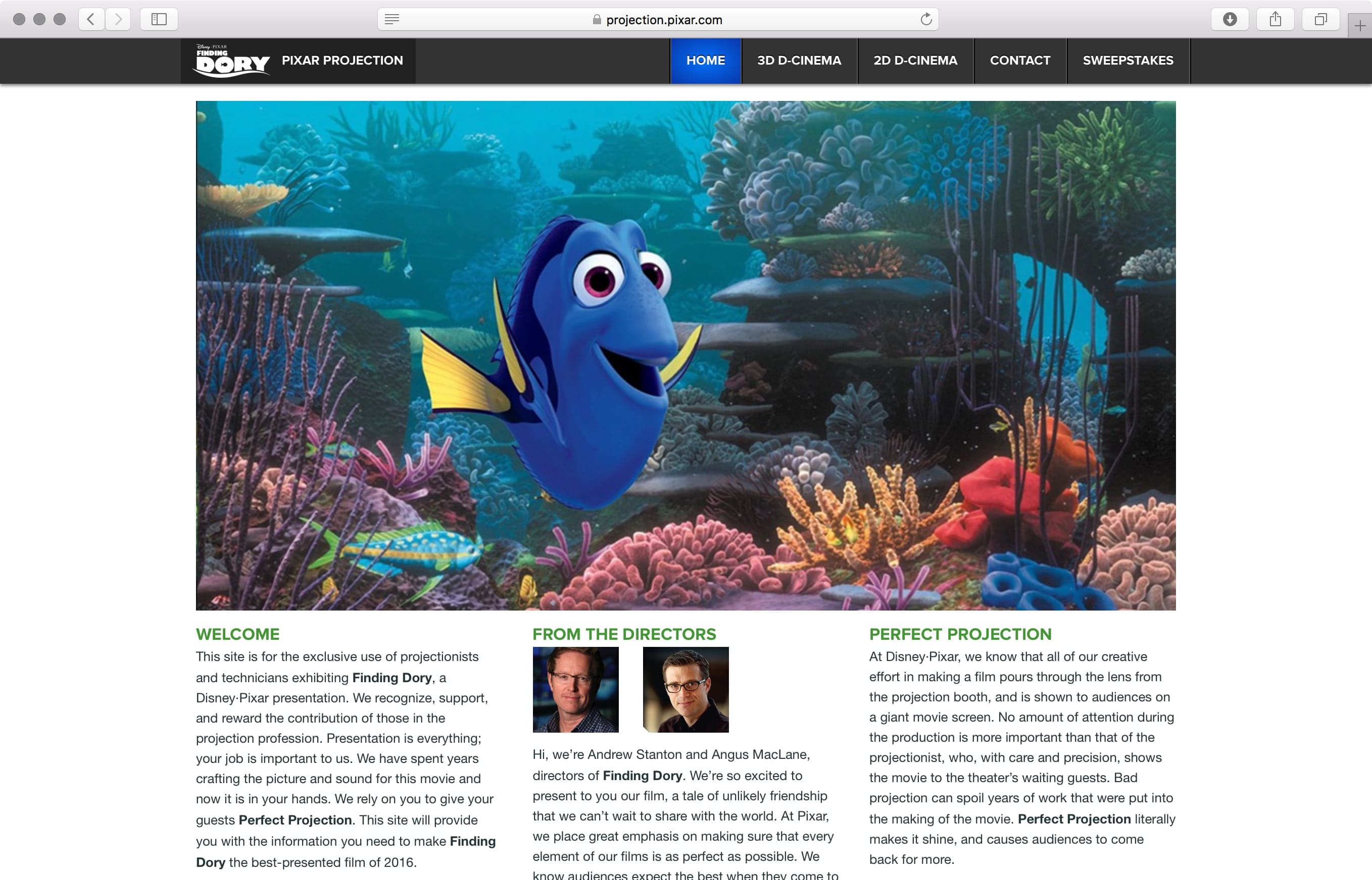 Pixar Projection