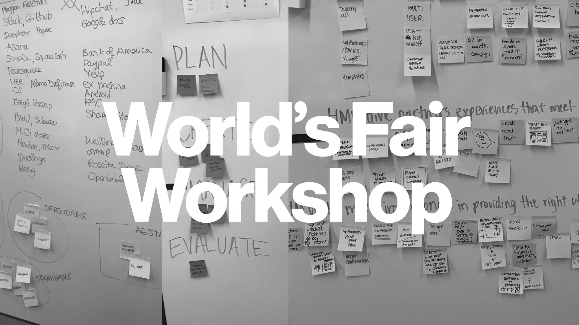 Pinterest World's Fair concept exploration
